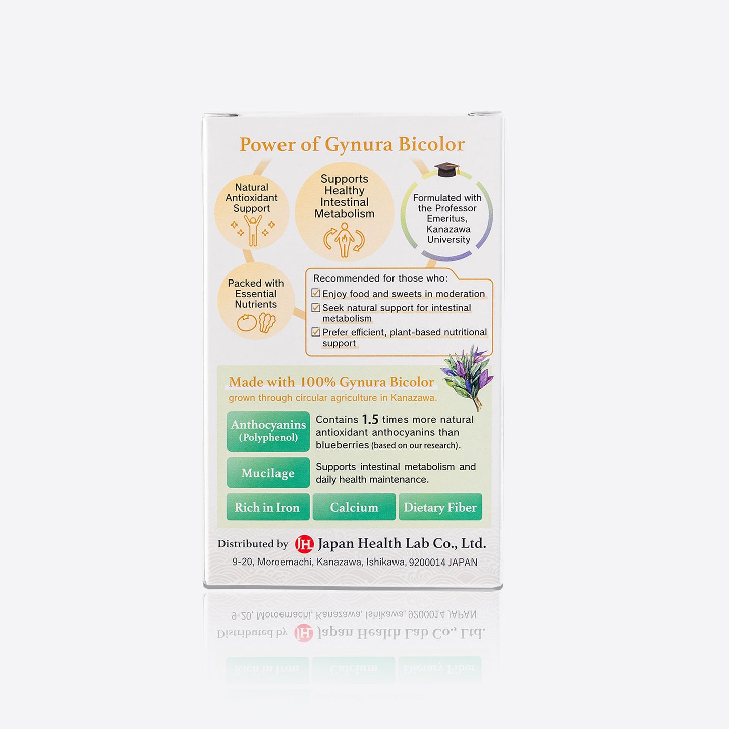 GYNURA BICOLOR - Japan SuperGreen - 3-Box Bundle Set (90 sticks) - 3-Month Supply