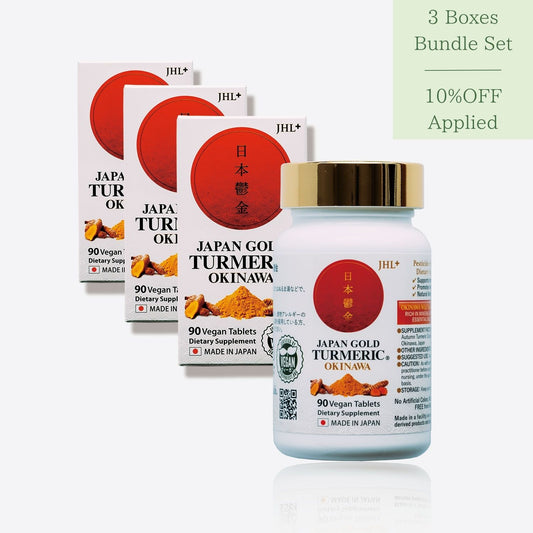 Japan Gold Turmeric / 3 Bottle Bundle Set - 270 tablets
